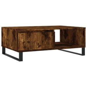 vidaXL sofabord 90x60x35 cm konstrueret tr&aelig; r&oslash;get egetr&aelig;sfarve