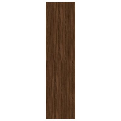 vidaXL klædeskab 100x50x200 cm konstrueret træ brun egetræsfarve