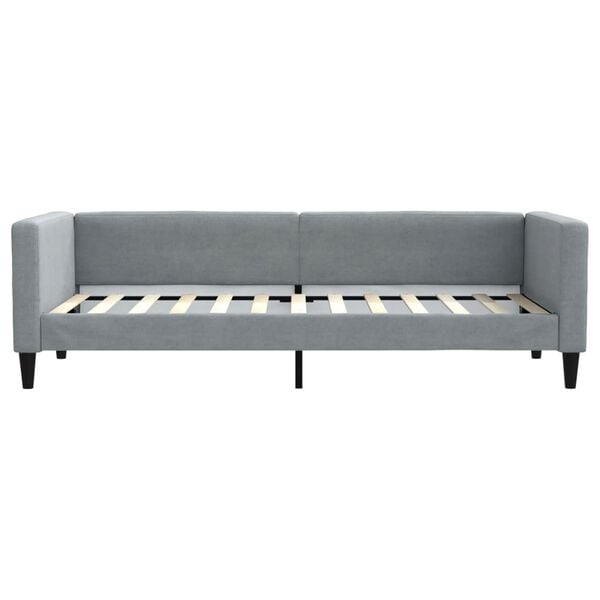 vidaXL daybed 80x200 cm stof lysegrå
