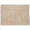 vidaXL Omr&aring;de t&aelig;ppe Natur og hvid 240 x 340 cm Jute