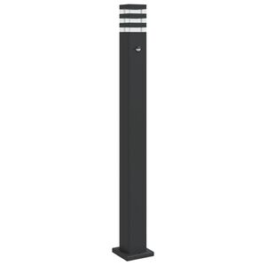 vidaXL udend&oslash;rs standerlampe med sensor 110 cm aluminium sort