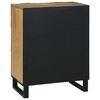 vidaXL Sideboard med skuffe Brun 60 x 33.5 x 75 cm Massivt mangotræ