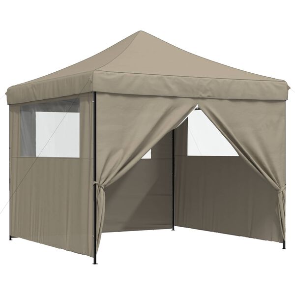 vidaXL Party Tent Gr&aring;brun 292 x 292 x 315 cm Oxford stof