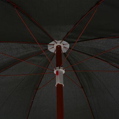 vidaXL parasol med stålstang 180 cm antracitgrå