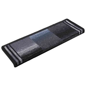 vidaXL selvkl&aelig;bende trappem&aring;tter 5 stk. 65x21x4 cm sort og gr&aring;