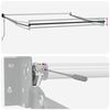 vidaXL Utr&aelig;kkelig Markise Lysegr&aring; 350 x 250 cm Polyester og Aluminium