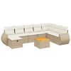 vidaXL sofas&aelig;t til haven 9 dele med hynder polyrattan beige