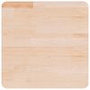 vidaXL firkantet bordplade 50x50x2,5 cm ubehandlet massivt egetr&aelig;