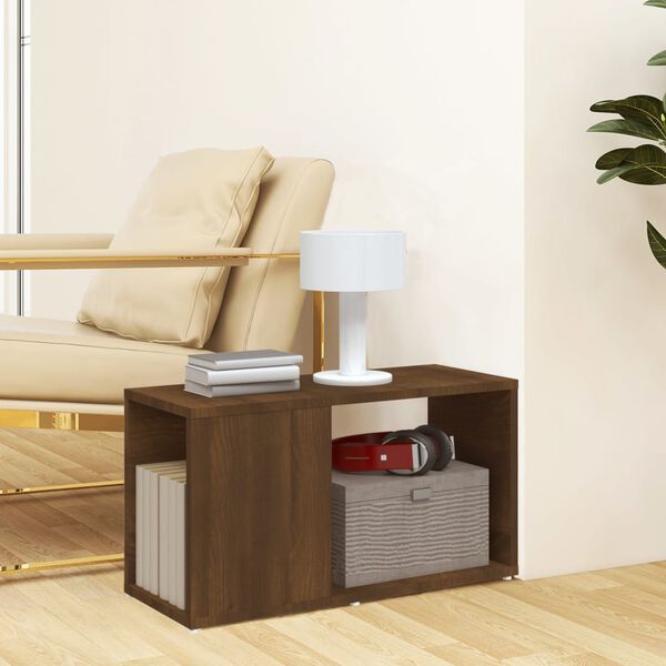 vidaXL tv-bord 60x24x32 cm konstrueret tr&aelig; brun egetr&aelig;sfarve