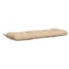 vidaXL B&aelig;nkpude VIANEN 100% polyester Cremefarvet 100 x 40 x 12 cm