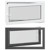 vidaXL Kip & Drej K&aelig;lder Vinduet RISOR 110 x 50 cm PVC og glas