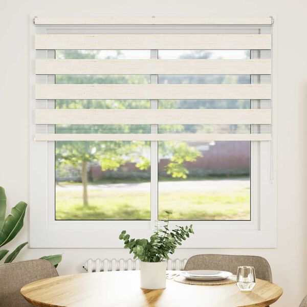 vidaXL zebragardin marmorbeige 140x150 cm stofbredde 135,9cm polyester