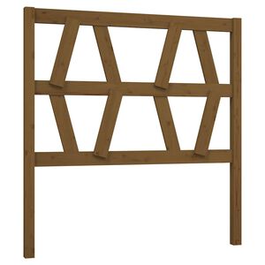 vidaXL sengeg&aelig;rde 81x4x100 cm massivt fyrretr&aelig; gyldenbrun