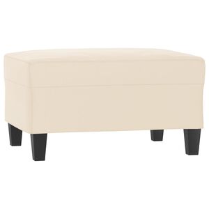 vidaXL fodskammel 70x55x41 cm mikrofiberstof beige
