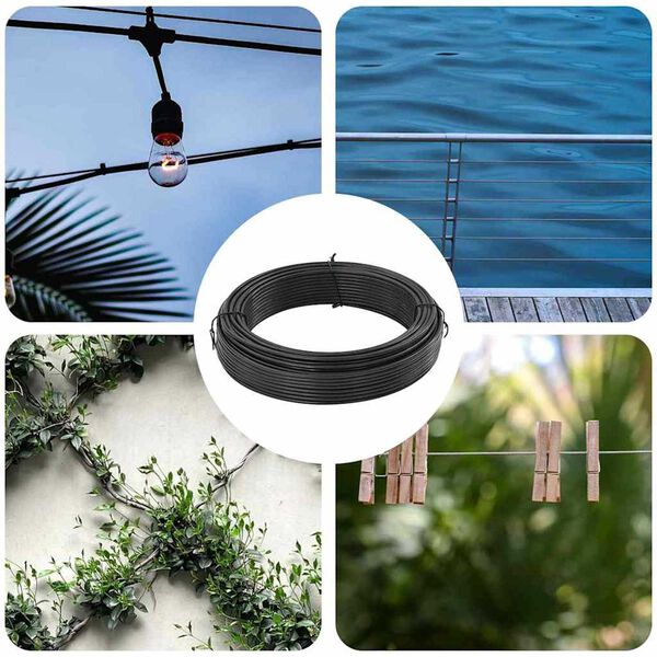 vidaXL Tremmebindingswire Antracit 33 m Stål