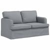 vidaXL Sofa S&aelig;t 2 pcs Lysegr&aring; 144 x 80 x 85 cm Stof