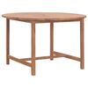 vidaXL havebord &Oslash;110x75 cm massivt teaktr&aelig;