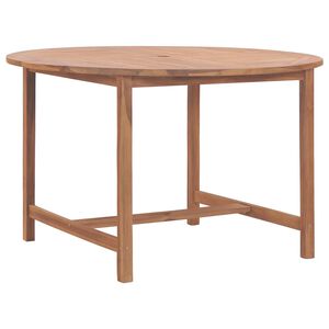 vidaXL havebord &Oslash;110x75 cm massivt teaktr&aelig;