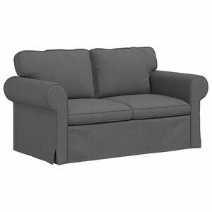 vidaXL Sofa M&oslash;rkegr&aring; 155 x 82 x 80 cm Stof