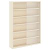 vidaXL V&aelig;gdisplaykasse med hylde Beige 40 x 8,5 x 54 cm Krydsfin&eacute;r