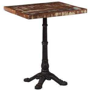 vidaXL bistrobord 60x60x76 cm massivt genbrugstr&aelig;