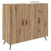 vidaXL Sideboard Artisan Egetr&aelig; 89,5 x 34 x 80 cm Konstrueret tr&aelig;