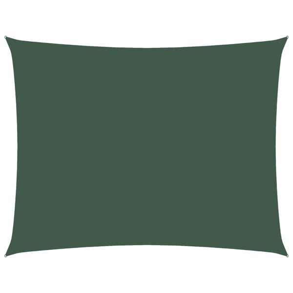 vidaXL solsejl 2,5x3,5 m oxfordstof rektangulær mørkegrøn