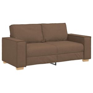 vidaXL 2-personers sofa brun 180x78x84 cm stof