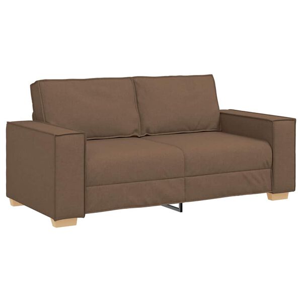 vidaXL 2-personers sofa brun 180x78x84 cm stof