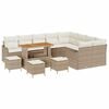 vidaXL Havesofa S&aelig;t 13 stk. 12-Antal s&aelig;der Beige og creme