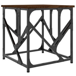 vidaXL sofabord 45x45x47,5 cm konstrueret tr&aelig; brun egetr&aelig;sfarve