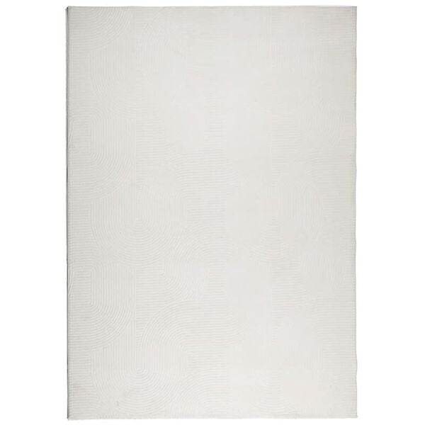 vidaXL gulvt&aelig;ppe IZA 160x230 cm kort luv skandinavisk look cremefarvet