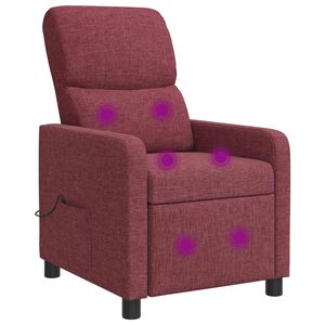 vidaXL Recliner Vinr&oslash;d Stof