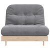 vidaXL futon med madras 100x206x11 cm massivt fyrretr&aelig;