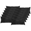 vidaXL Kastpude 12 stk. HEERLEN Antracit 40 x 80 cm Chenille Stof