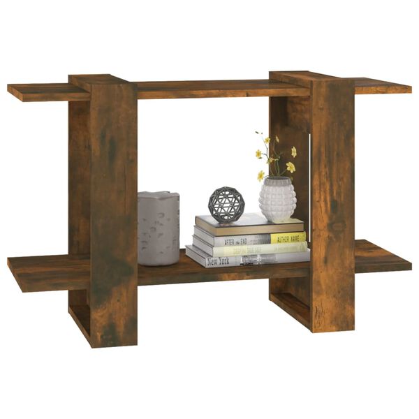 vidaXL bogreol/rumdeler 80x30x51 cm røget egetræsfarve