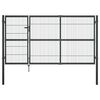 vidaXL havel&aring;ge med stolper st&aring;l 350 x 140 cm antracitgr&aring;