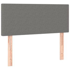 vidaXL sengegavl 80x5x78/88 cm stof m&oslash;rkegr&aring;