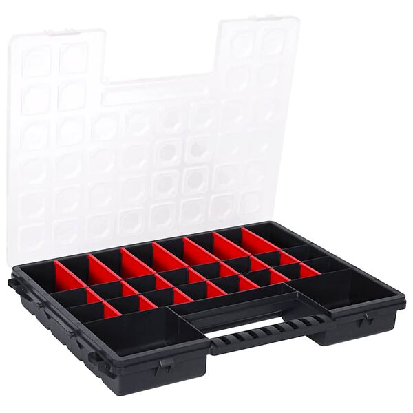 vidaXL sortimentskasser skillev&aelig;gge 5 stk. 385x283x50 mm plastik