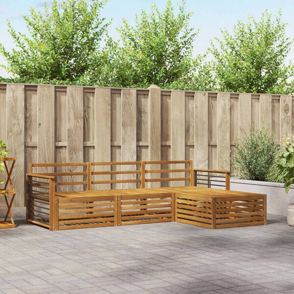 vidaXL Udend&oslash;rs sofagruppe 4 pcs Naturfarvet