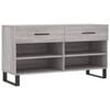 vidaXL skob&aelig;nk 102x35x55 cm konstrueret tr&aelig; gr&aring; sonoma-eg