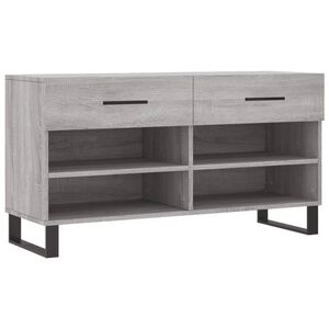 vidaXL skob&aelig;nk 102x35x55 cm konstrueret tr&aelig; gr&aring; sonoma-eg