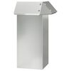 vidaXL Sneglehegn 13,5 x 13,5 x 25 cm Galvaniseret st&aring;l S&oslash;lv