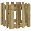 vidaXL plantekasse med stakitdesign 40x40x40 cm impr&aelig;gneret fyrretr&aelig;