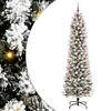vidaXL Kunstigt juletr&aelig; Hvid 240 cm PVC og metal og plast