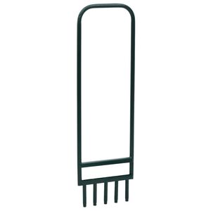 vidaXL pl&aelig;nelufter med 5 hule t&aelig;nder pulverlakeret st&aring;l gr&oslash;n