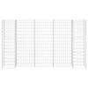 vidaXL H-formet gabion-plantekasse 260x40x150 cm stål