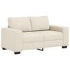 vidaXL Sofa 2 pcs Beige 221 x 77 x 82 cm Linned-blandet stof