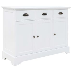 vidaXL sk&aelig;nk med 3 l&aring;ger 105x35x77,5 cm MDF og fyrretr&aelig;