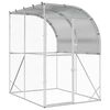 vidaXL Kyllingehus S&oslash;lv 200 x 200 x 215 cm Galvaniseret st&aring;l